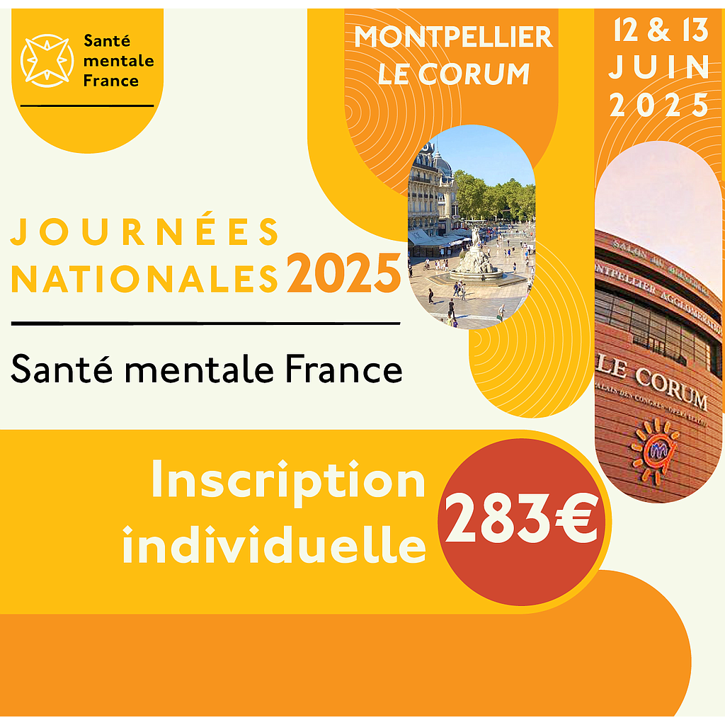 Journées Nationales 2025 - Inscription individuelle 283€